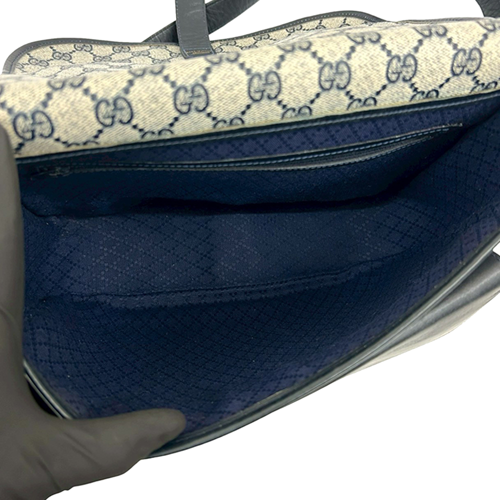 Pre-Loved Gucci GG Supreme Horsebit Web Crossbody - Picture 8 of 9
